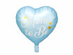 Picture of FOIL BALLOON HEART MUM TO BE BLUE 18 INCH